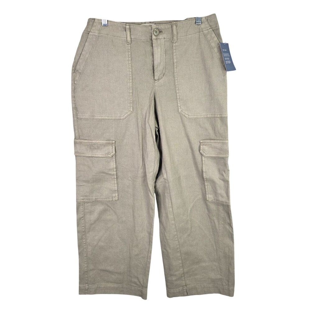 Womens Universal Threads Beige Cargo Pants Cotton Blend Stretch Size 10S